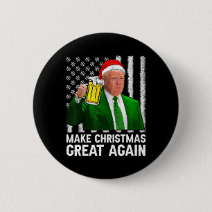 Badge Rond 5 Cm Rendre Noël super encore la bière de chemise Boire