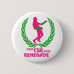Badge Rond 5 Cm Renégat d'acier froid