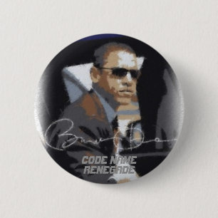 Badge Rond 5 Cm Renégat de nom de code d'Obama