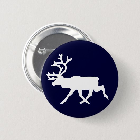 Badge Rond 5 Cm Rennes blanches (Devant & derrière)