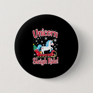 Badge Rond 5 Cm Rennes de Noël Traîneau Joyeux Noël San