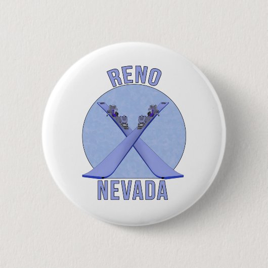 Badge Rond 5 Cm Reno, Nevada (Devant)