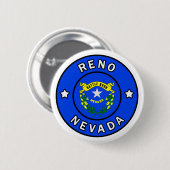 Badge Rond 5 Cm Reno Nevada (Devant & derrière)