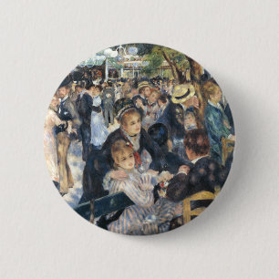 Badge Rond 5 Cm Renoir Danse au Moulin de la Galette Vintage