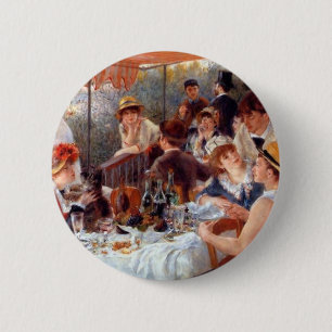 Badge Rond 5 Cm Renoir - Déjeuner de la fête nautique