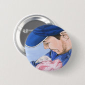 Badge Rond 5 Cm Rentrer à la maison (Devant & derrière)