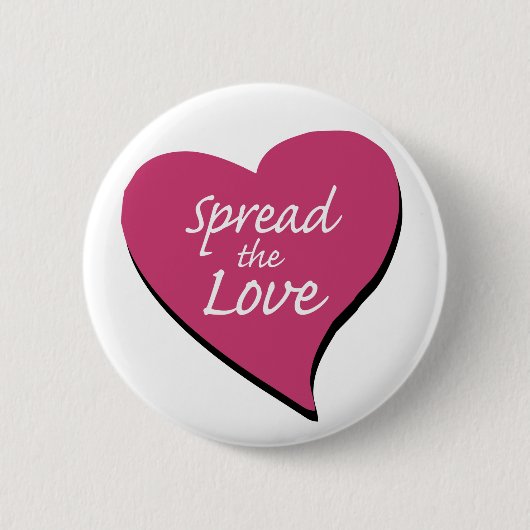 Badge Rond 5 Cm Répandre L'Amour (Devant)