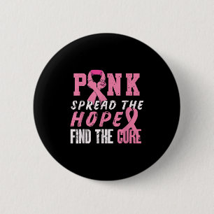 Badge Rond 5 Cm Répandre Rose L'Espoir Trouver Un Traitement _ Can