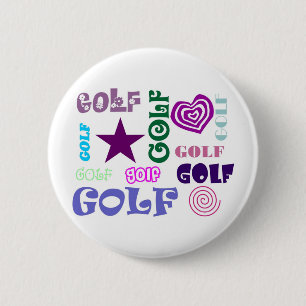 Badge Rond 5 Cm Répétition de golf