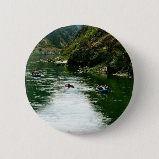 Badge Rond 5 Cm Repos de la rivière Salmon