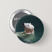 Badge Rond 5 Cm Repose d'ours polaire (Devant & derrière)