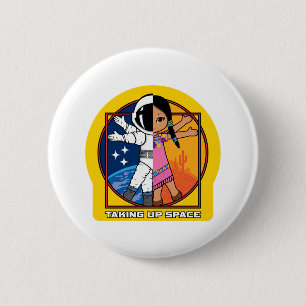 Badge Rond 5 Cm Reprendre le logo de l'espace