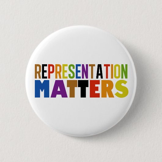 Badge Rond 5 Cm Représentation Fait Une Différence Arc-en-ciel Div (Devant)