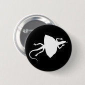 Badge Rond 5 Cm Reptile blanc (Devant & derrière)