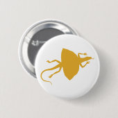 Badge Rond 5 Cm Reptile jaune (Devant & derrière)