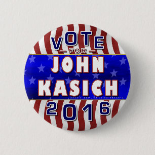 Badge Rond 5 Cm Républicain 2016 de président élection de John