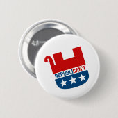 BADGE ROND 5 CM RÉPUBLICAIN NON (Devant & derrière)