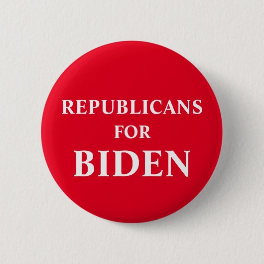 Badge Rond 5 Cm Républicains pour Biden (Devant)