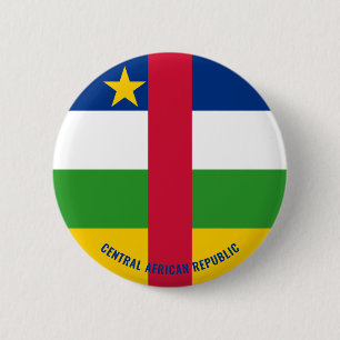 Badge Rond 5 Cm République Centrafricaine Drapeau Charme Patriotiq