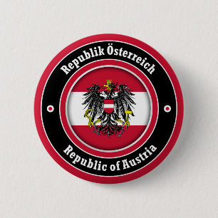 Badge Rond 5 Cm République d'Autriche