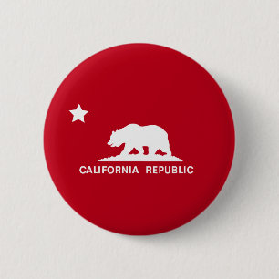 Badge Rond 5 Cm République de Californie
