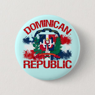 Badge Rond 5 Cm République de Domonican