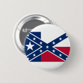 Badge Rond 5 Cm République de drapeau du Texas (Devant & derrière)