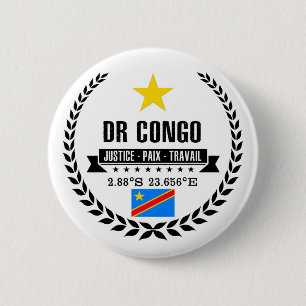Badge Rond 5 Cm République démocratique du Congo