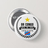 Badge Rond 5 Cm République démocratique du Congo (Devant & derrière)