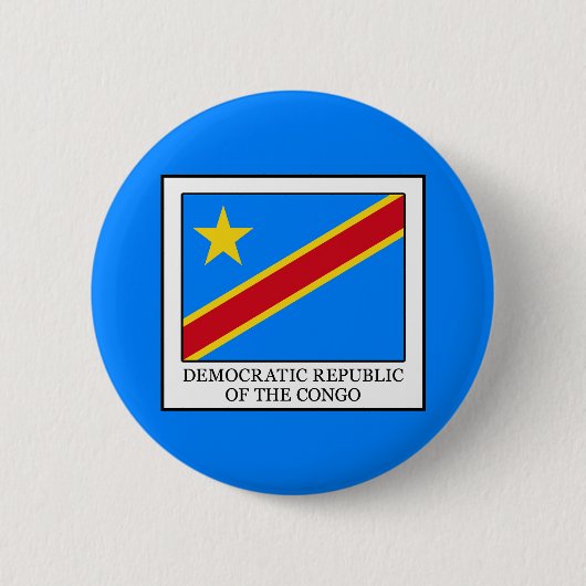 Badge Rond 5 Cm République démocratique du Congo (Devant)