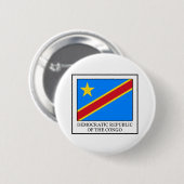 Badge Rond 5 Cm République démocratique du Congo (Devant & derrière)