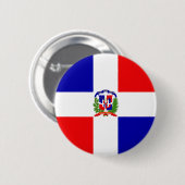 Badge Rond 5 Cm République dominicaine (Devant & derrière)