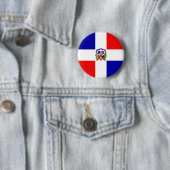 Badge Rond 5 Cm République dominicaine (En situation)