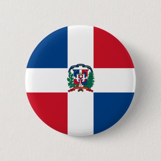 Badge Rond 5 Cm république dominicaine (Devant)