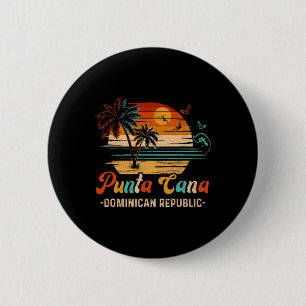 Badge Rond 5 Cm République dominicaine Punta Cana vacances 2025 Ma