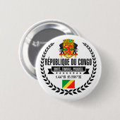 Badge Rond 5 Cm République du Congo (Devant & derrière)