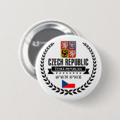 Badge Rond 5 Cm République tchèque (Devant & derrière)