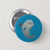 Badge Rond 5 Cm Requin (Devant & derrière)