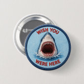 Badge Rond 5 Cm Requin (Devant & derrière)