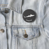 Badge Rond 5 Cm Requin (En situation)