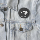 Badge Rond 5 Cm Requin (En situation)