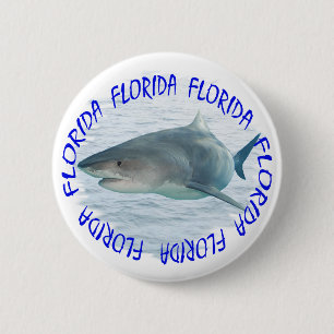 Badge Rond 5 Cm Requin de la Floride