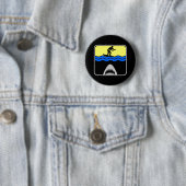 Badge Rond 5 Cm Requin de surfer (En situation)