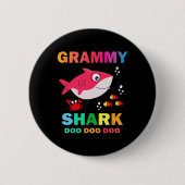 Badge Rond 5 Cm Requin Grammy (Devant)