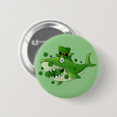 Badge Rond 5 Cm Requin irlandais (Devant & derrière)