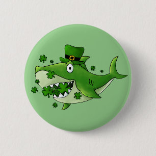 Badge Rond 5 Cm Requin irlandais