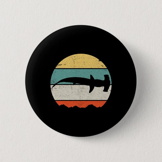 Badge Rond 5 Cm requin marteau (Devant)