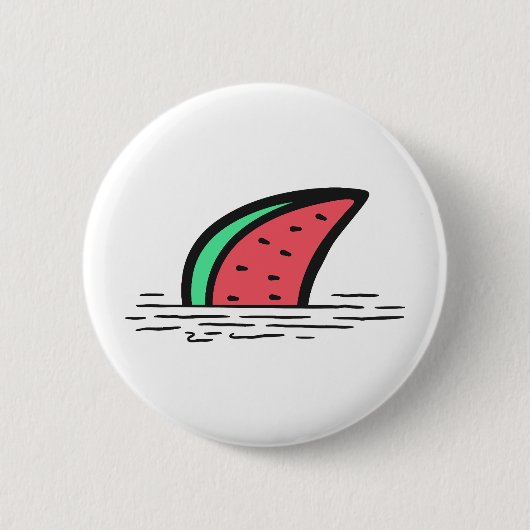 Badge Rond 5 Cm requin pastèque (Devant)