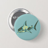 Badge Rond 5 Cm requins, animaux sauvages (Devant & derrière)