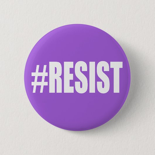 BADGE ROND 5 CM #RESIST (Devant)